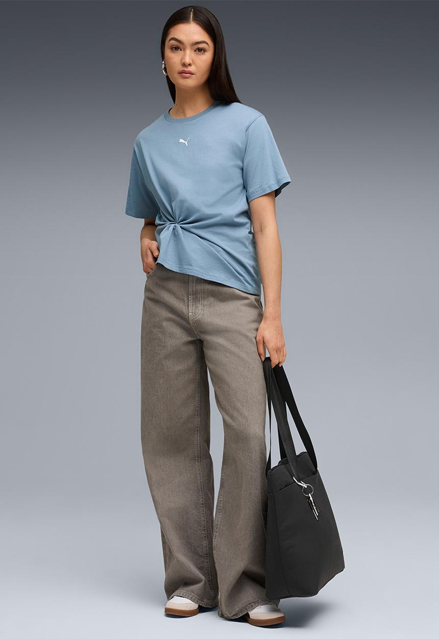 PUMA - ESS Relaxed Tee W - Cool Blue
