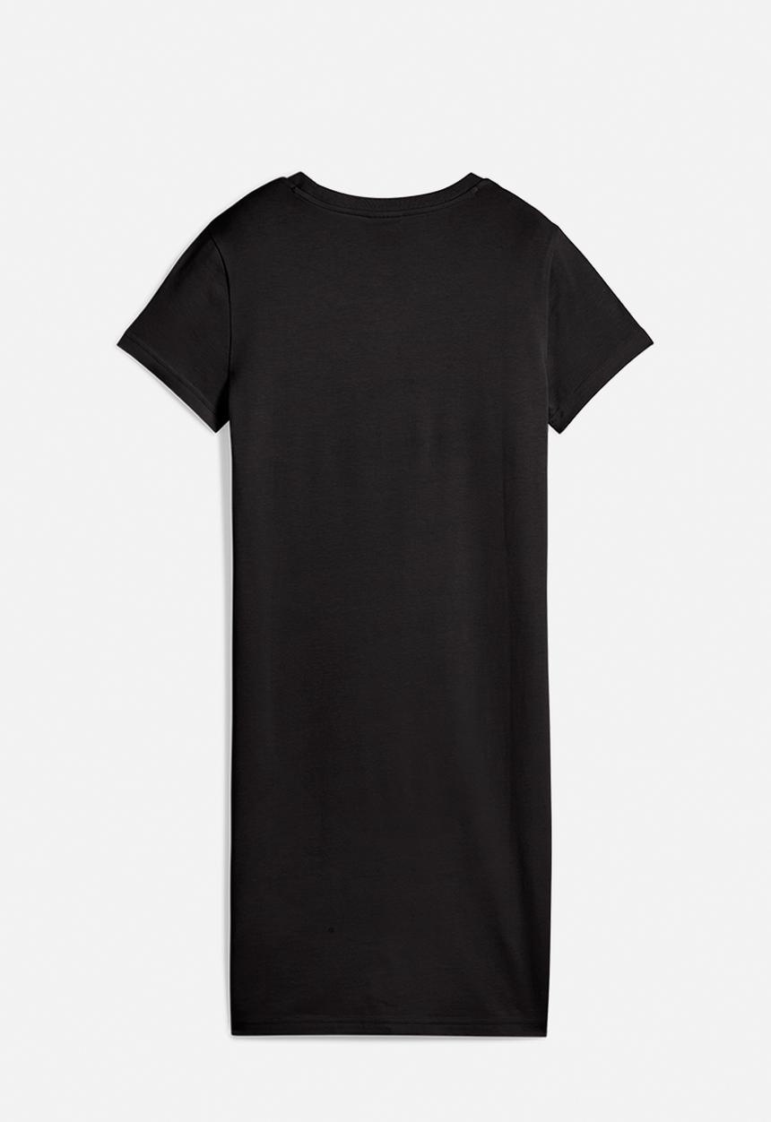 puma t shirt dress plus size PUMA Essentials Slim Fit Women's T-Shirt Dress, Black, L