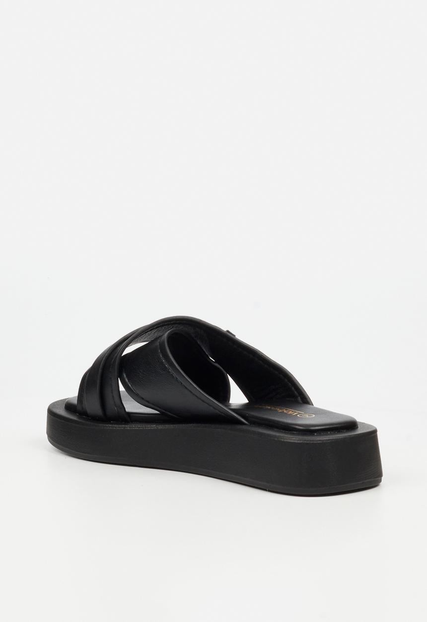 Viabeach - COCONUT 28 Thick Cross Strap Sandal - Black