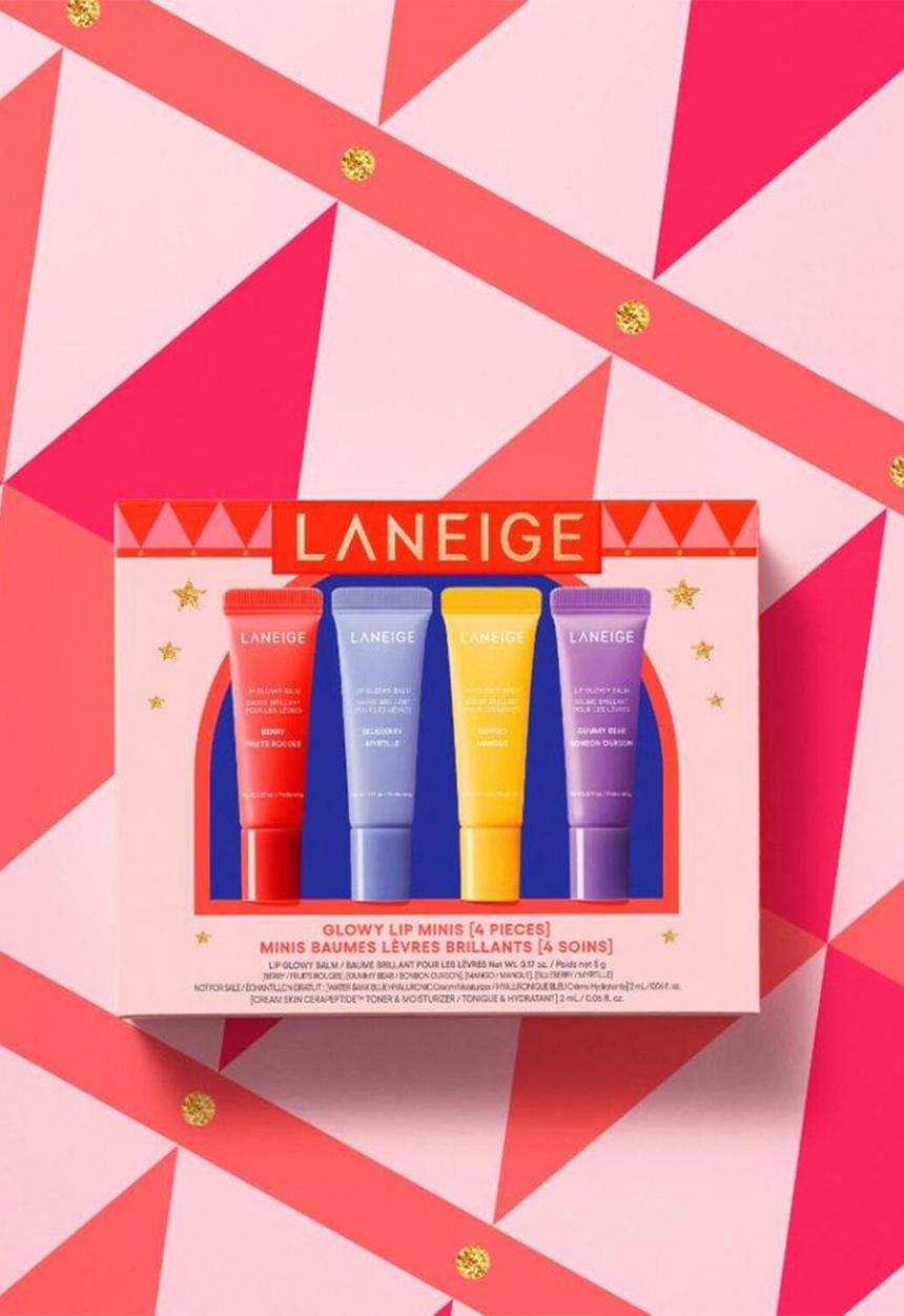 Laneige - Glowy Lip Minis - 4 Pieces
