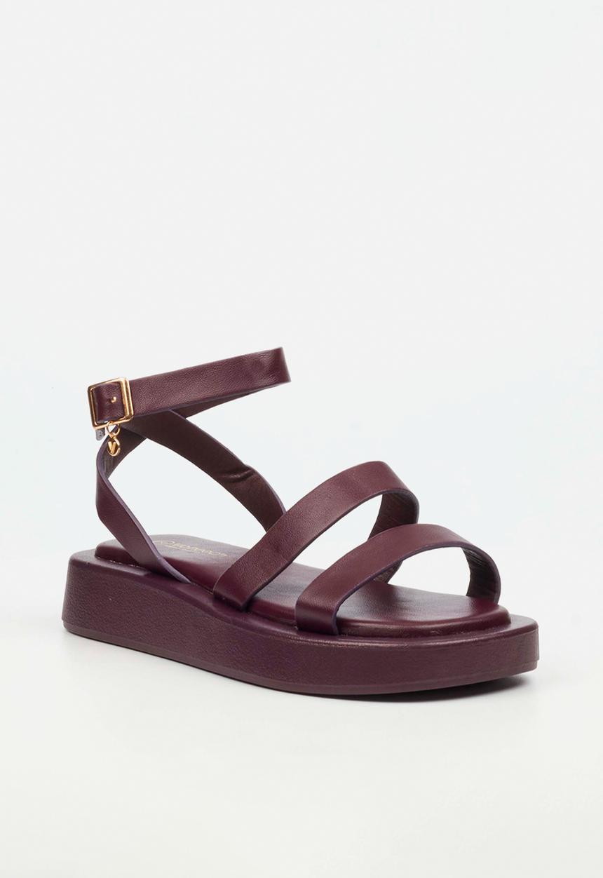 Viabeach - COCONUT 34 Thick Double Strap Sandal - Plum