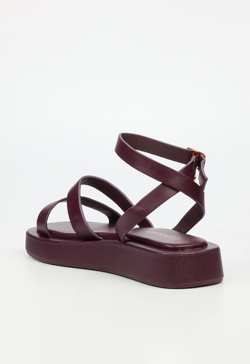 Viabeach - COCONUT 34 Thick Double Strap Sandal - Plum
