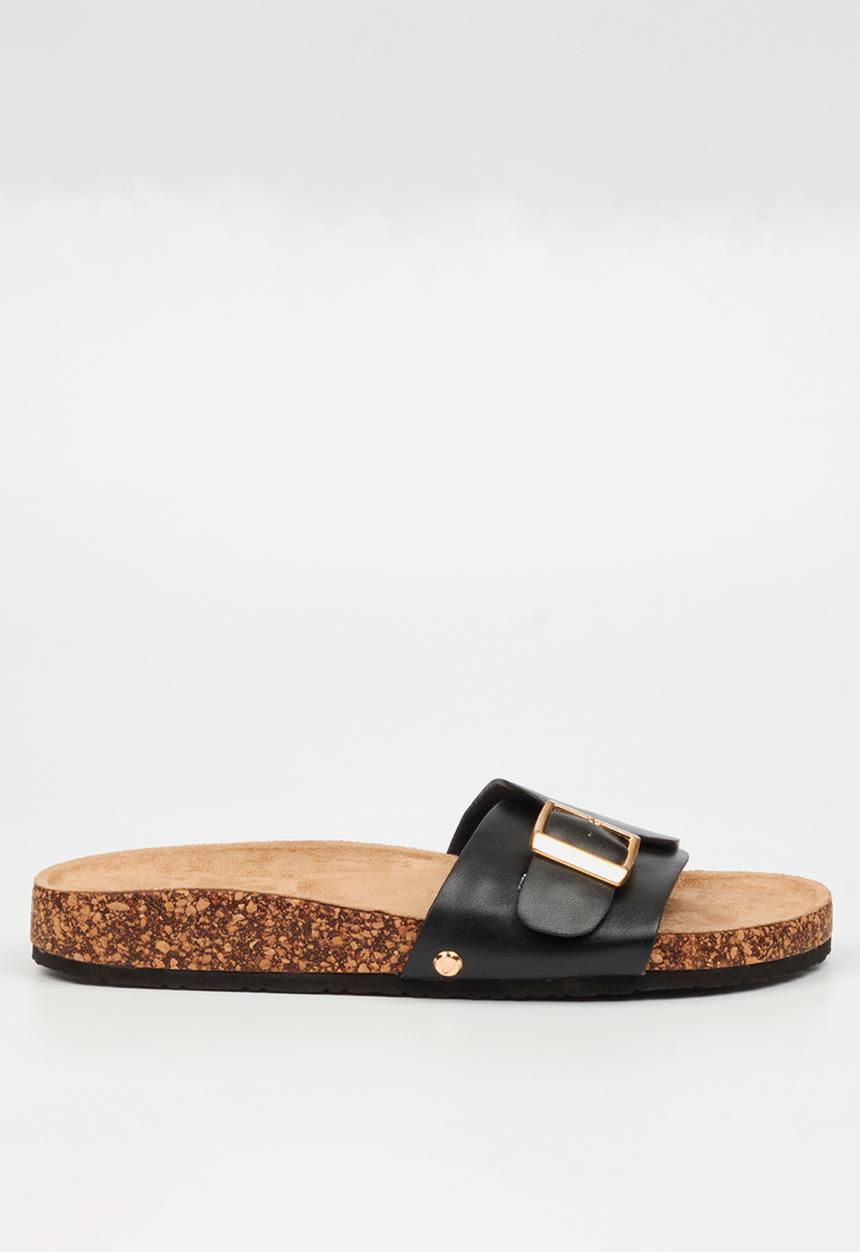Viabeach - QORK 6 Comfort Sock Qork Sandal - Black