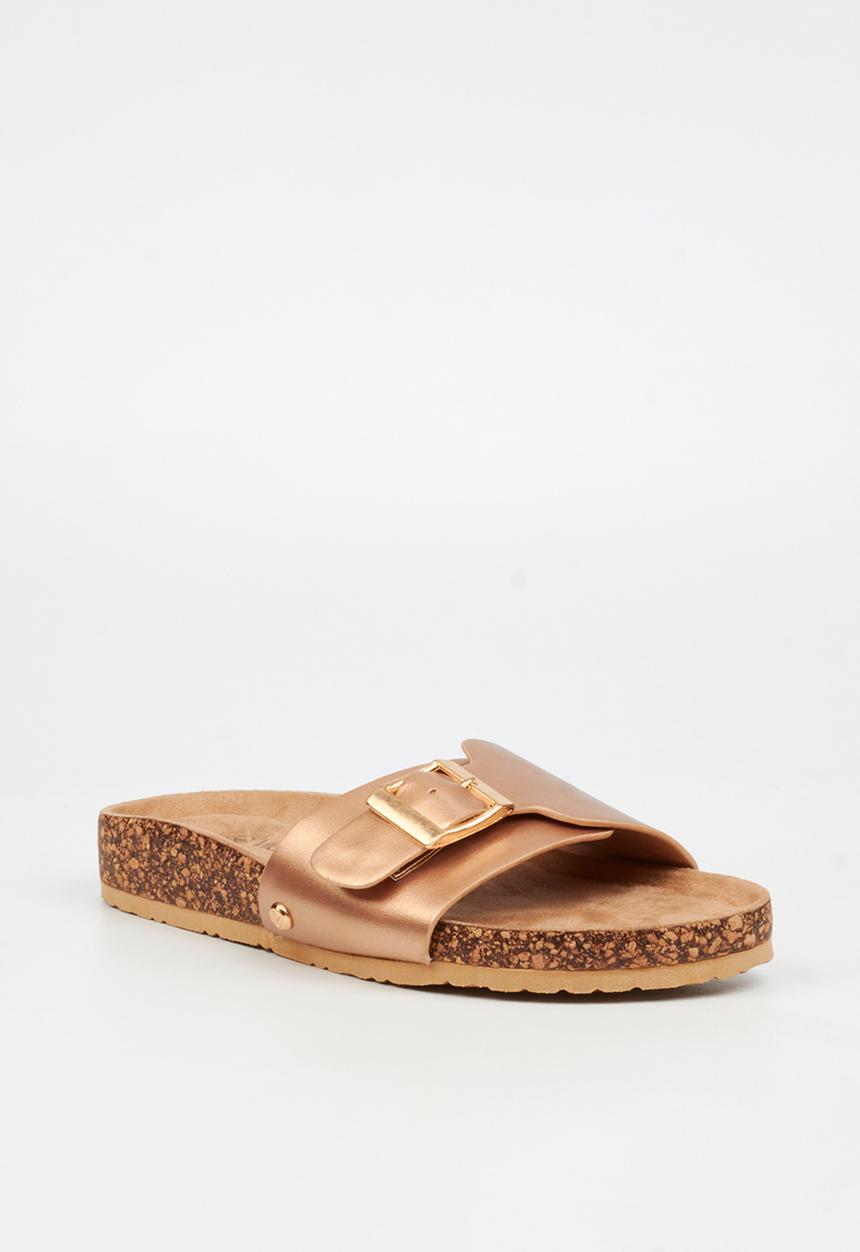 Viabeach - QORK 6 Comfort Sock Qork Sandal - Rose Gold