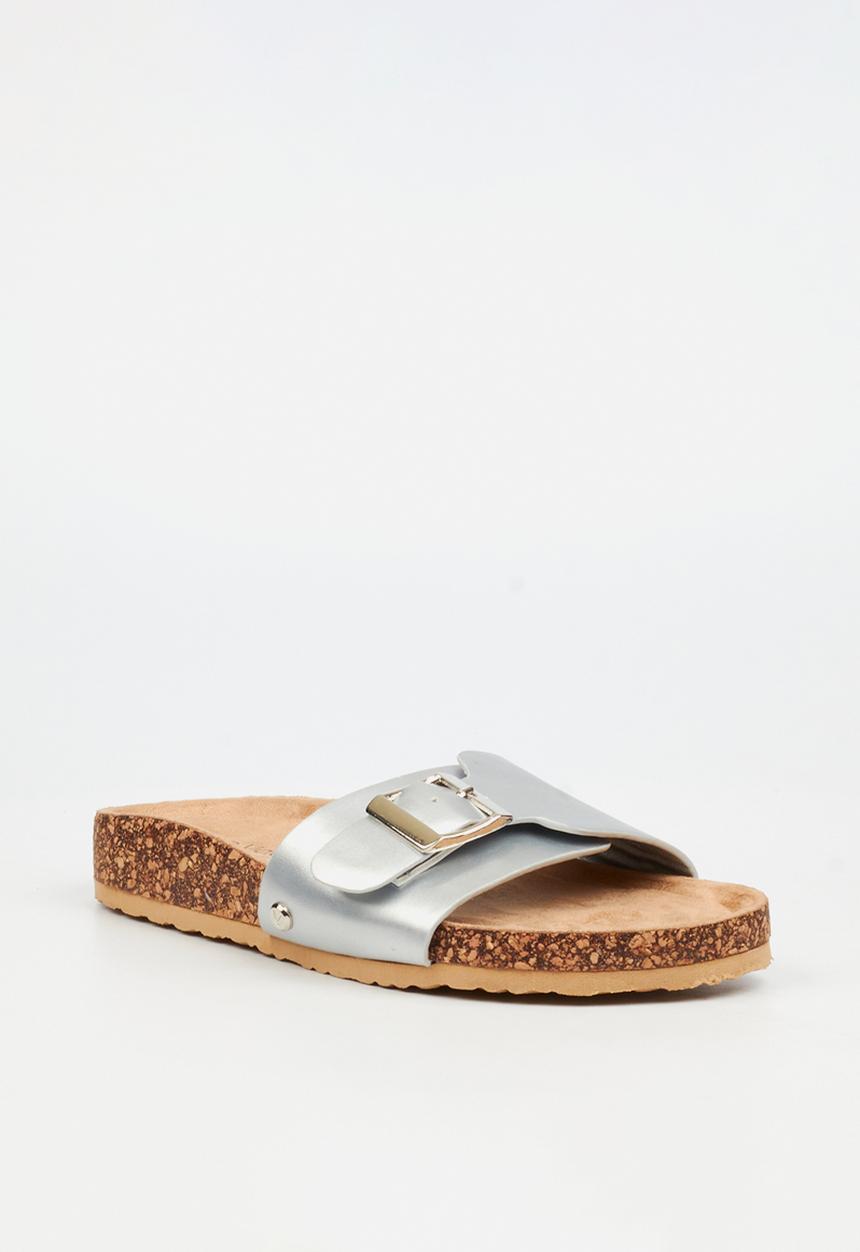 Viabeach - QORK 6 Comfort Sock Qork Sandal - Silver