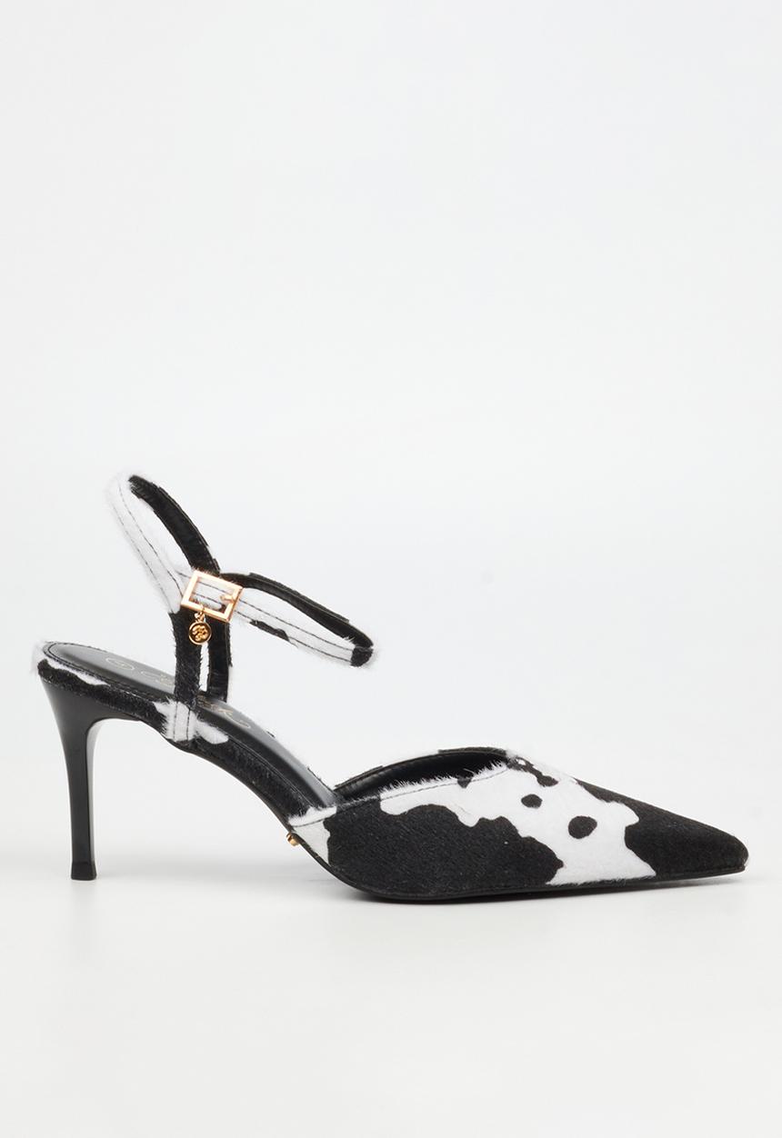 Miss Black - Gallery 1 court heel - cow