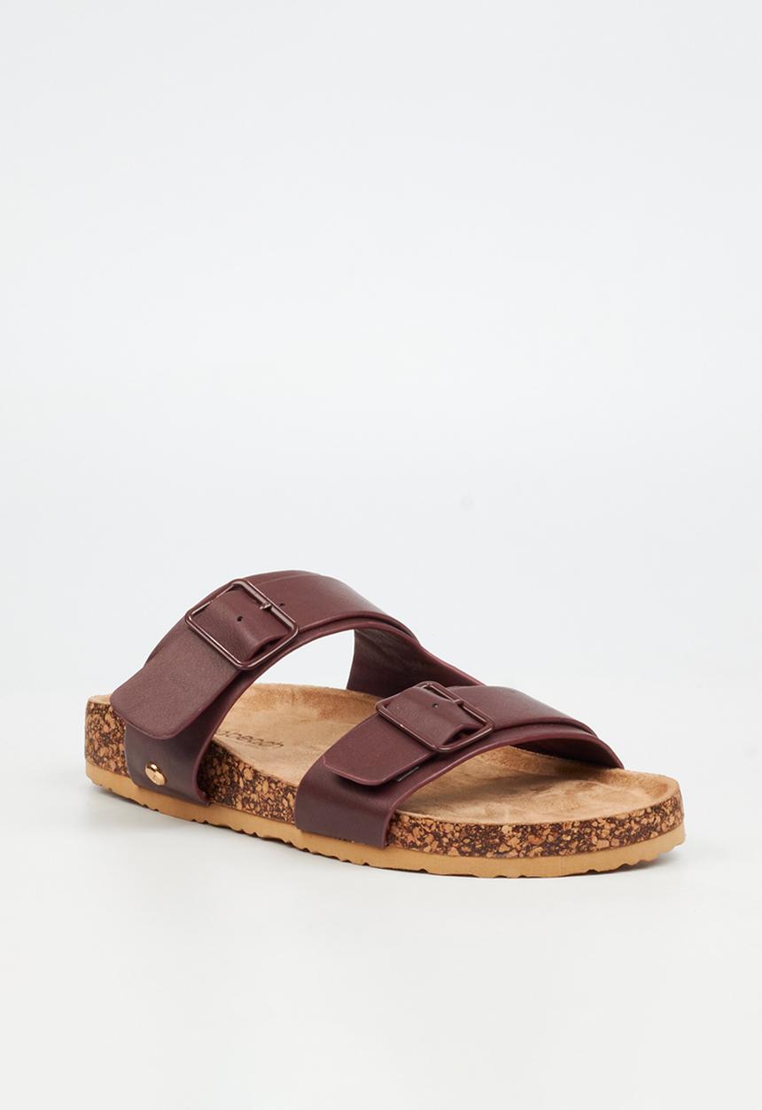 Viabeach - QORK 7 Comfort Sock Double Strap Qork Sandal - Plum