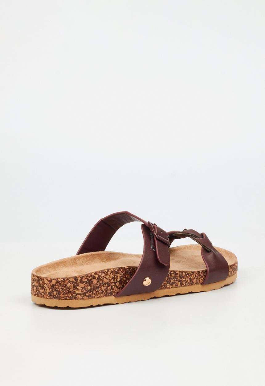 Viabeach - QORK 8 Comfort Sock Braided Strap Qork Sandal - Plum