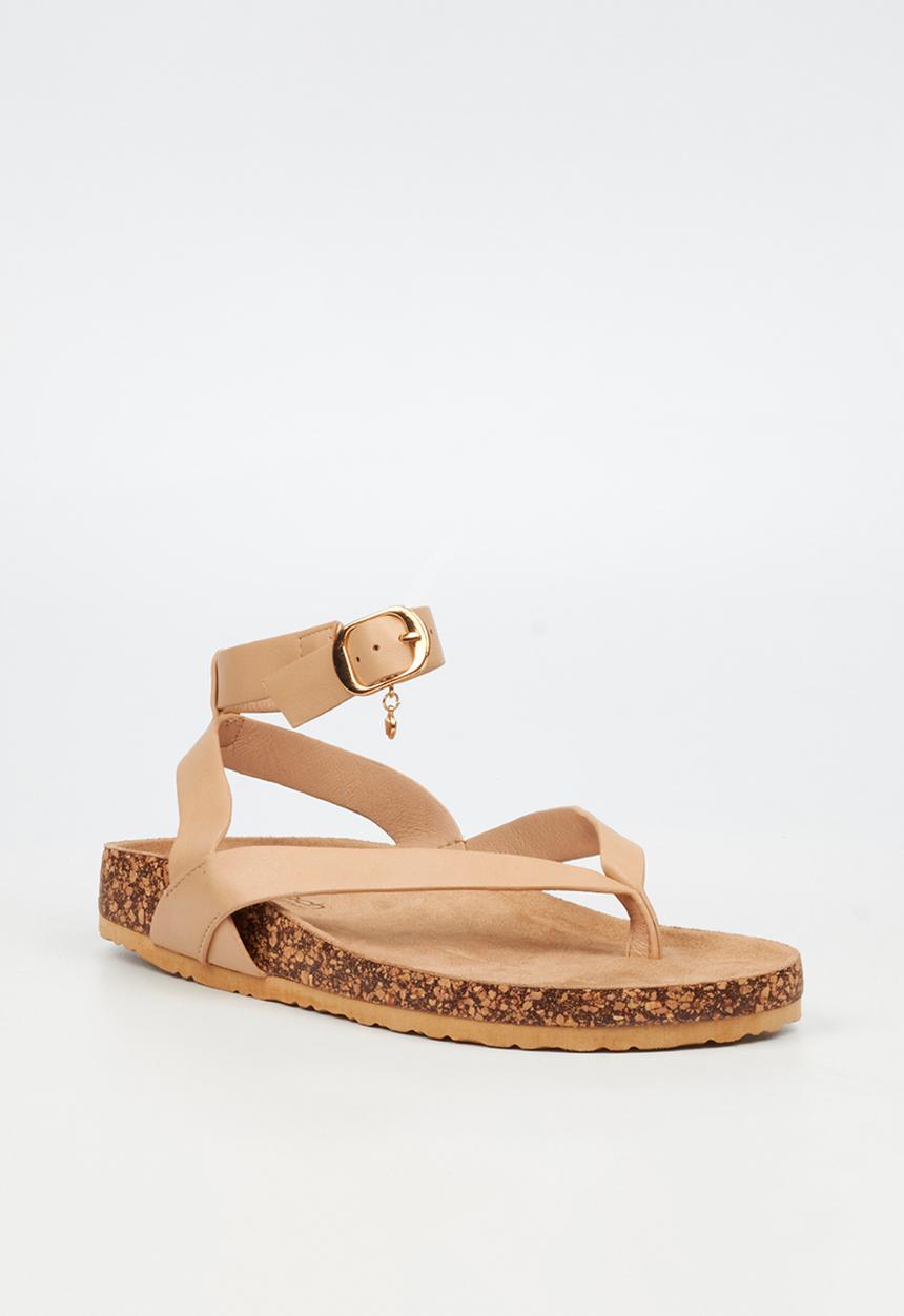 Viabeach - QORK 11 Comfort Sock Toe Thong Qork Sandal - Neutral