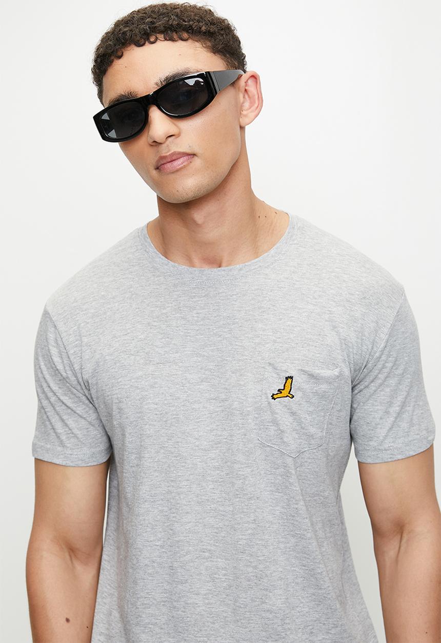 Brave Soul - 3 Pack Tee - Black, White & Light Grey Marl