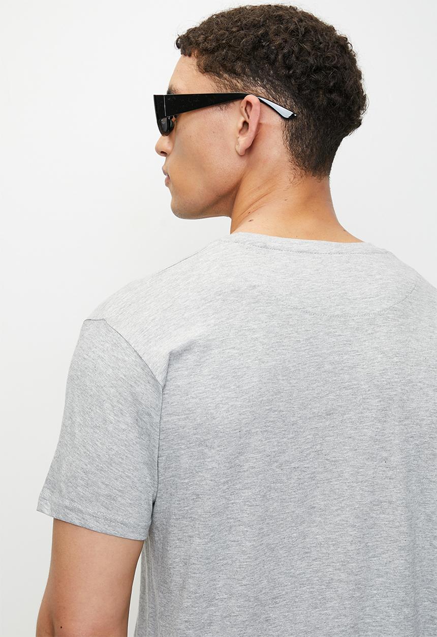 Brave Soul - 3 Pack Tee - Black, White & Light Grey Marl
