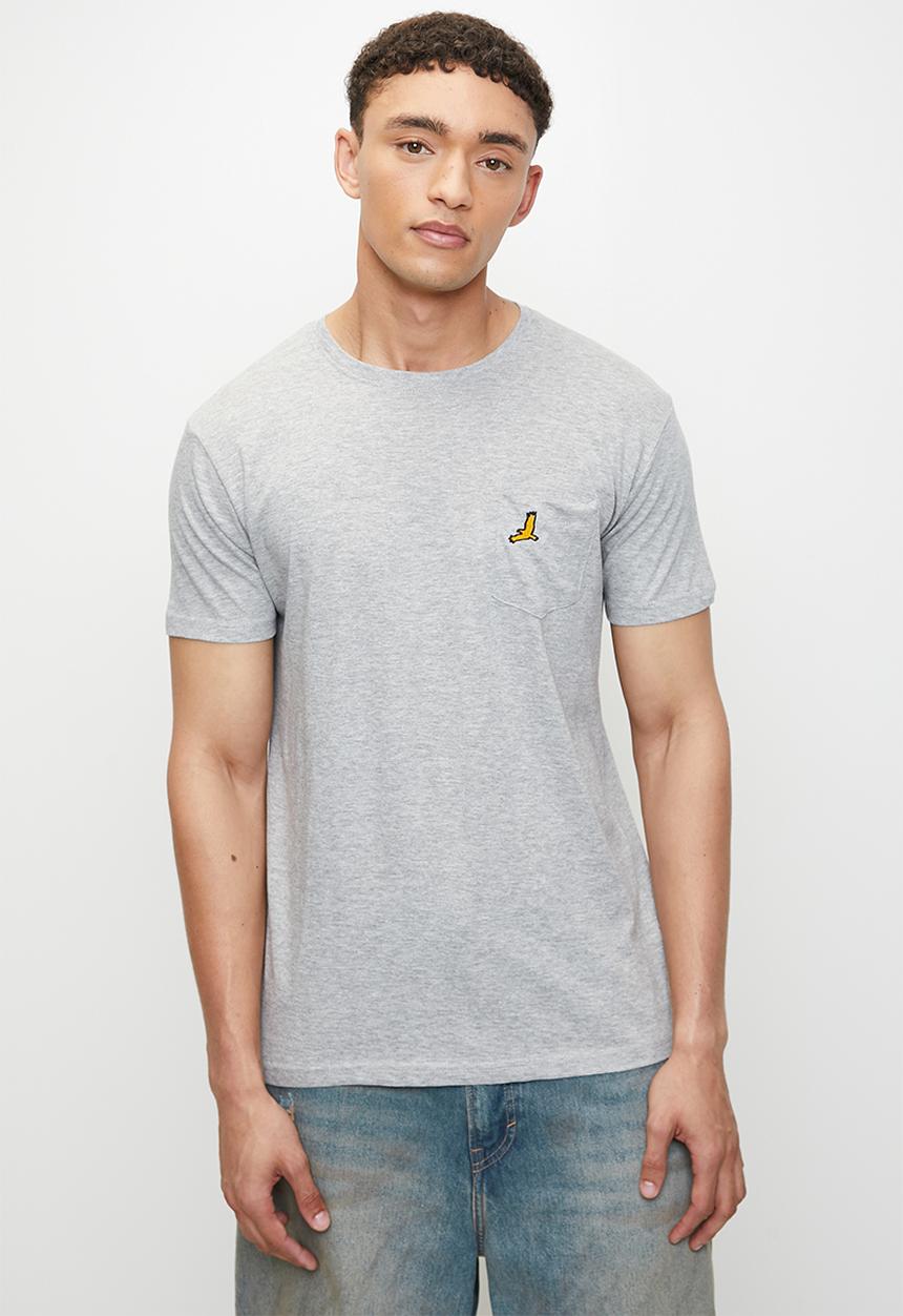 Brave Soul - 3 Pack Tee - Black, White & Light Grey Marl