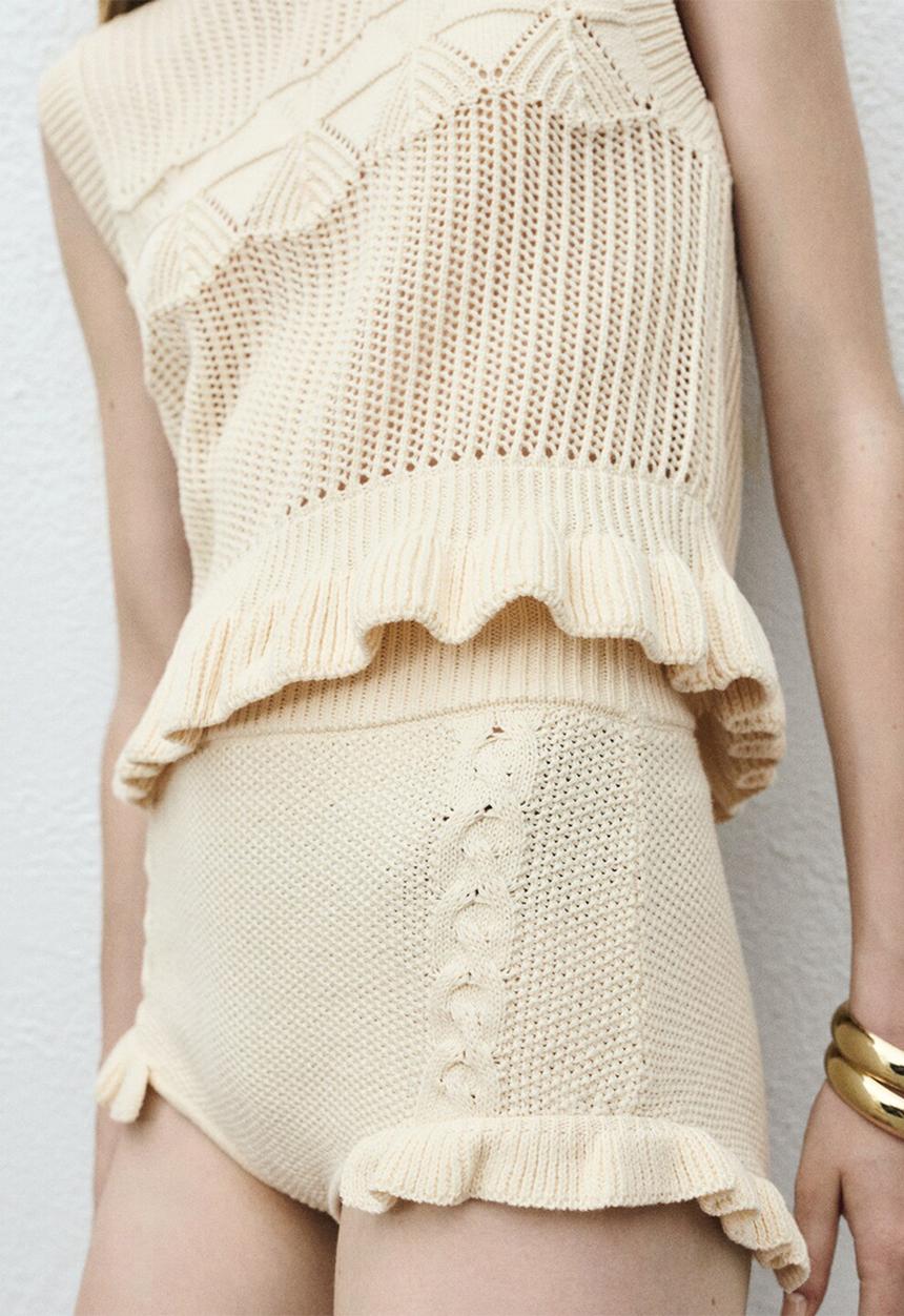 MANGO - Vest boho  - l ight beige