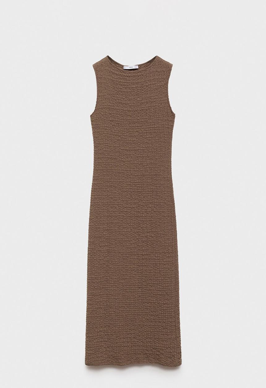 MANGO - Dress tura - brown