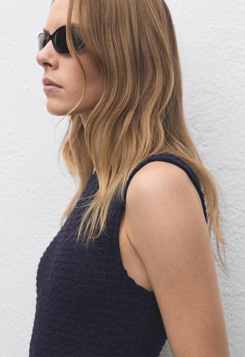 MANGO - Dress tura - midnight navy