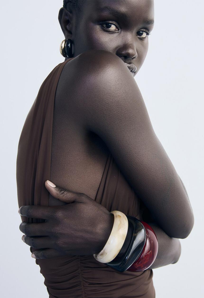 MANGO - Dress myri -  brown