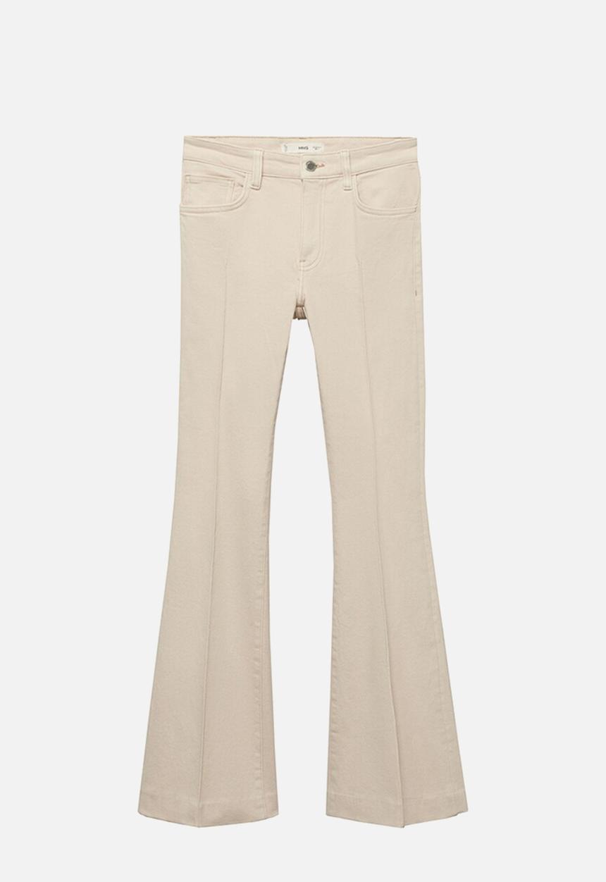 MANGO - Jeans Amelia - Light Beige