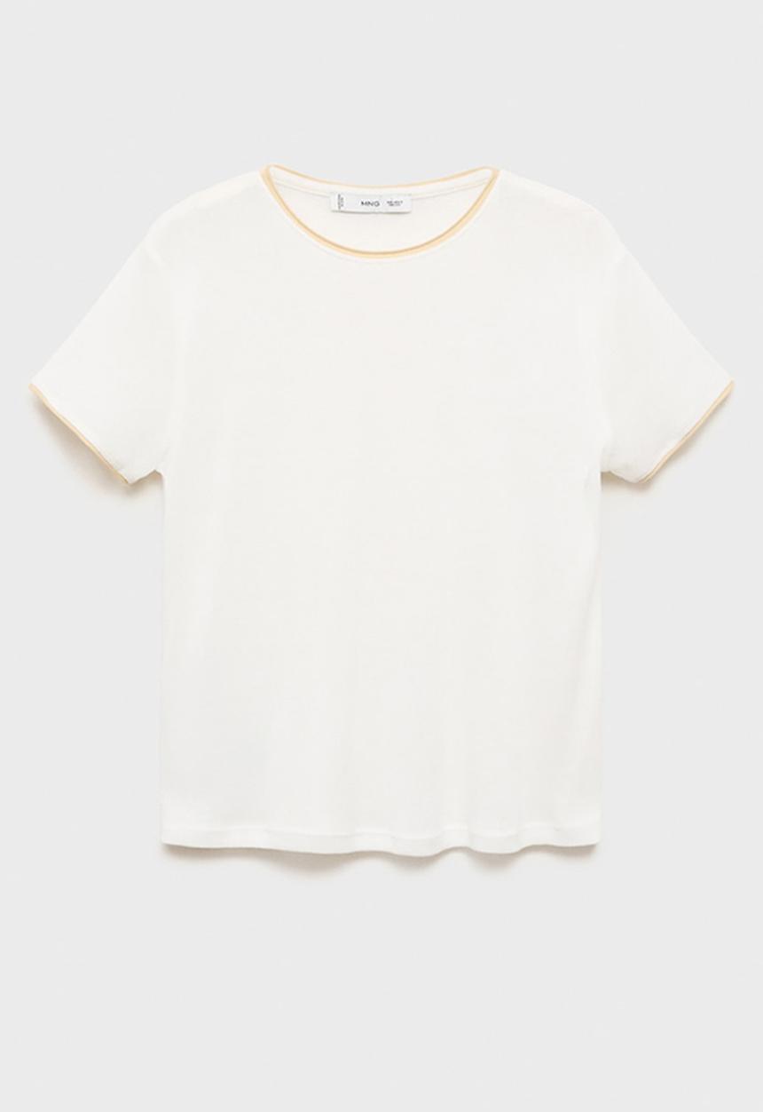MANGO - T-shirt jane -  light beige