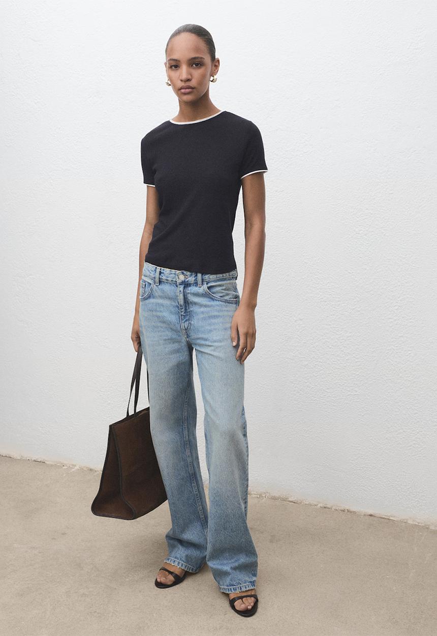 MANGO - T-shirt jane -  midnight navy