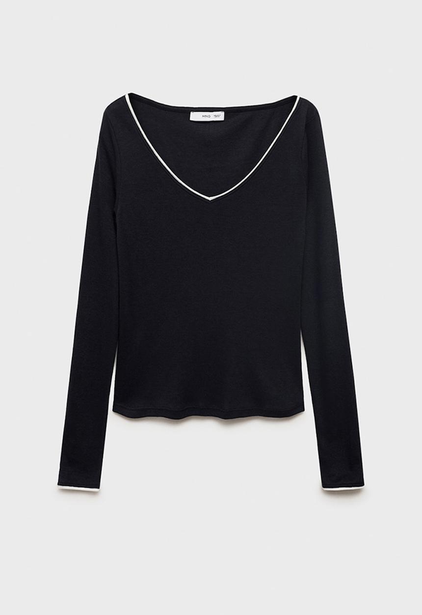 MANGO - Camiseta janet - midnight navy