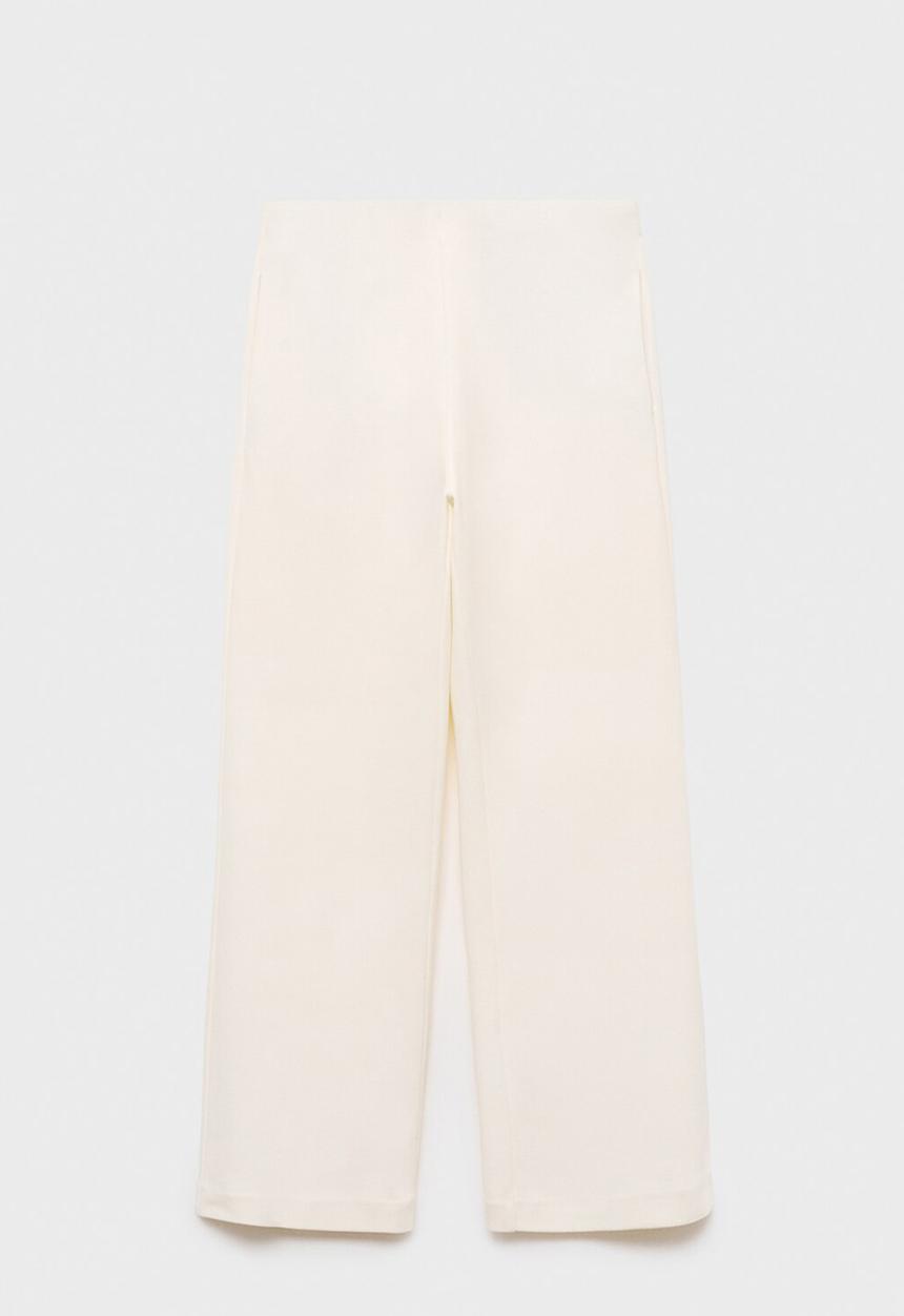 MANGO - Trousers pico  -  light beige
