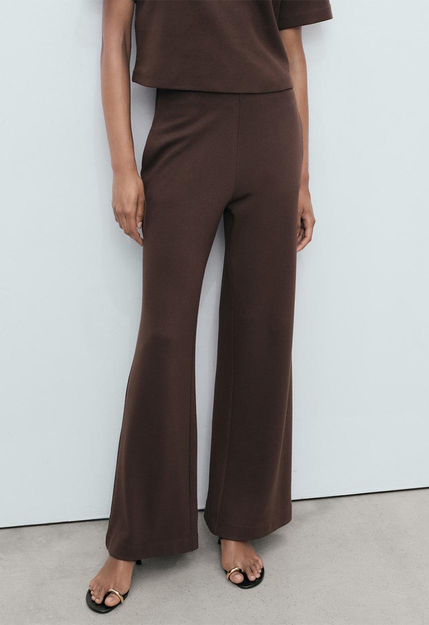 MANGO - Trousers pico  -  brown