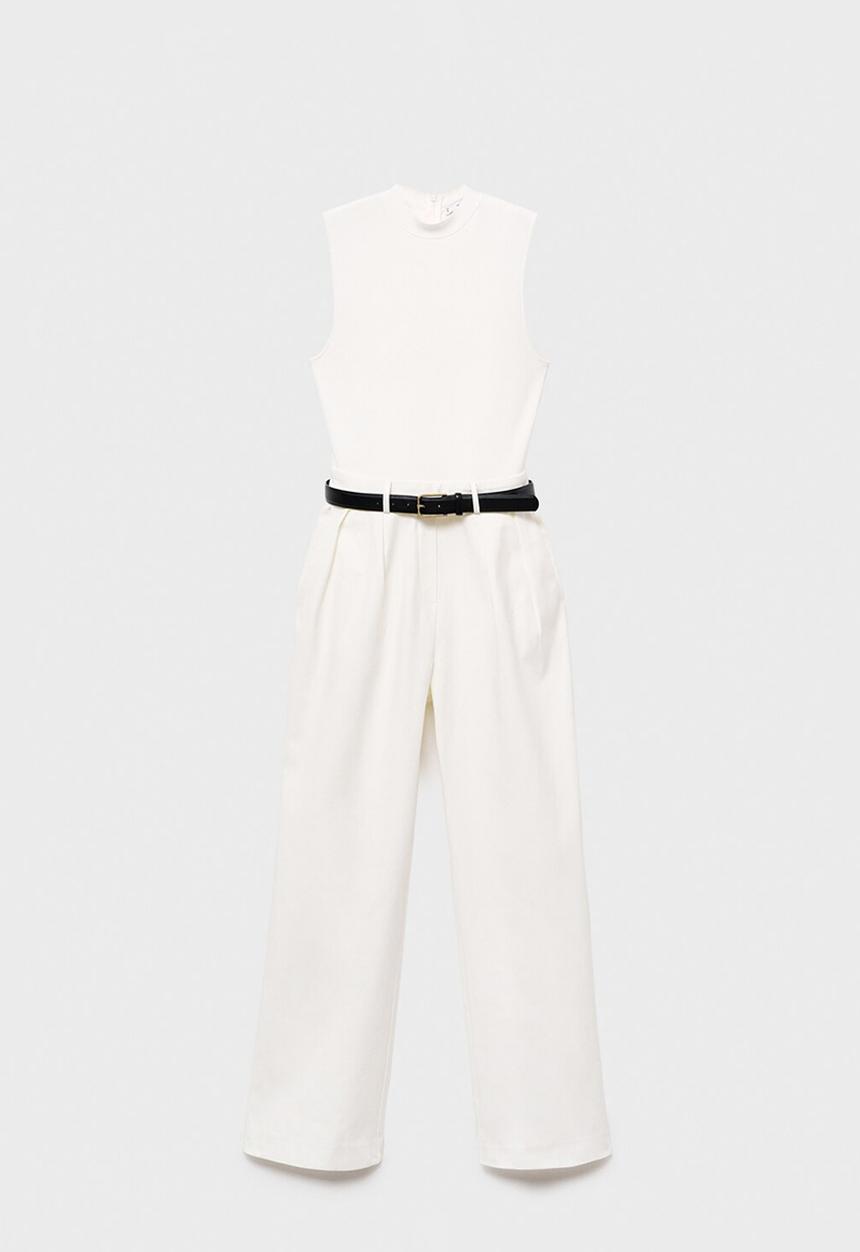 MANGO - Jumpsuit milo -  natural