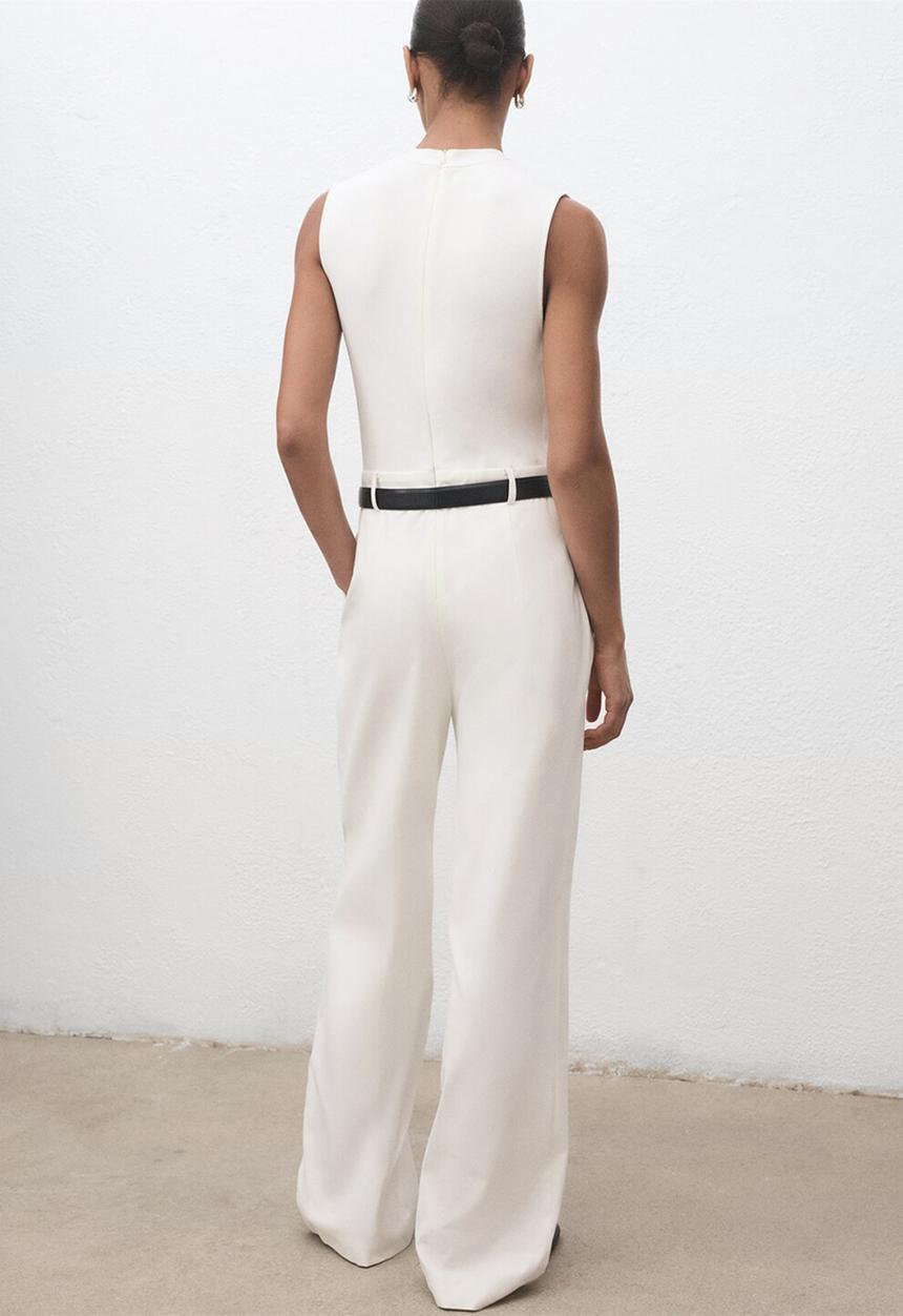 MANGO - Jumpsuit milo -  natural