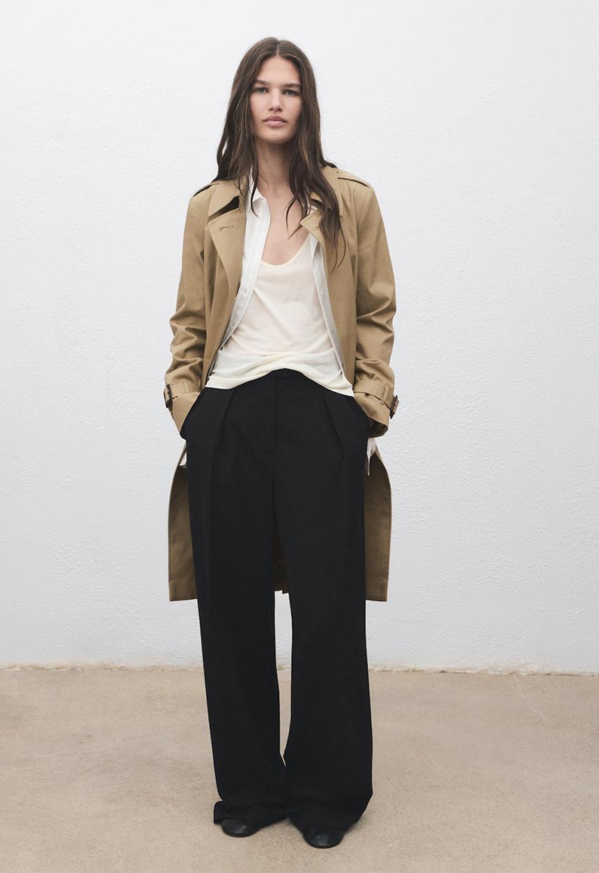 MANGO - Trench polana - light beige
