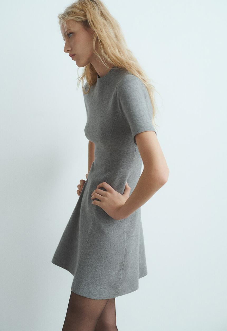 MANGO - Vestido domino - medium gray