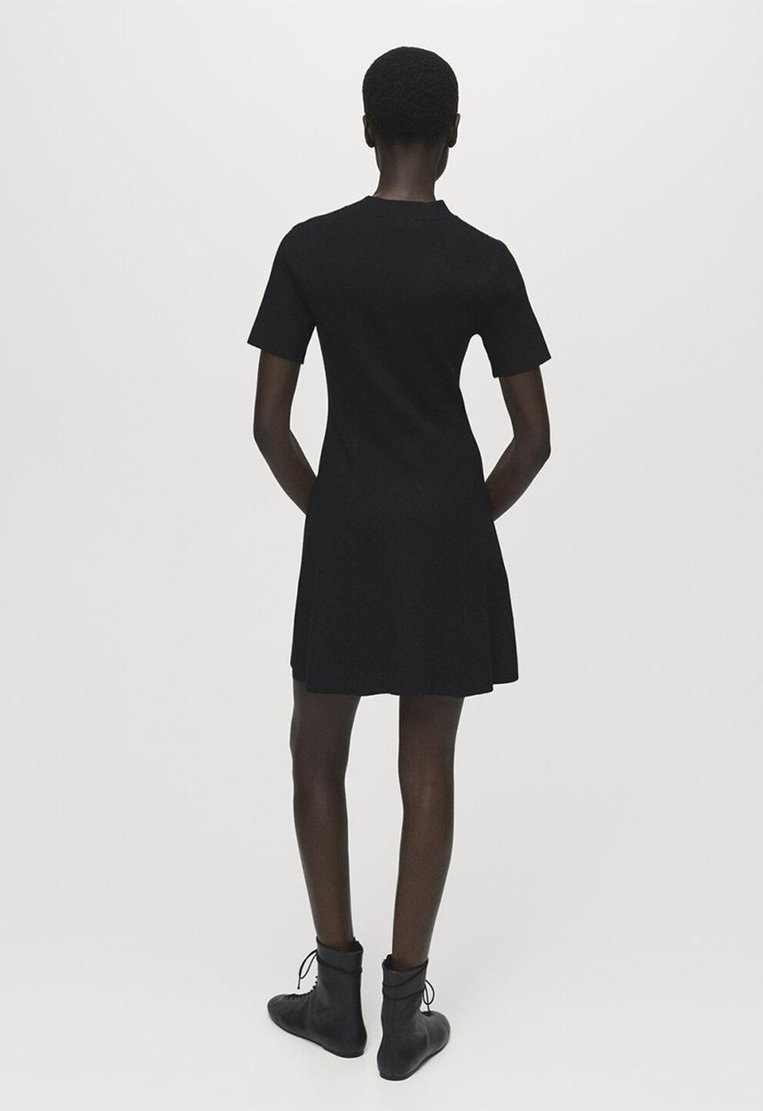 MANGO - Vestido domino - black