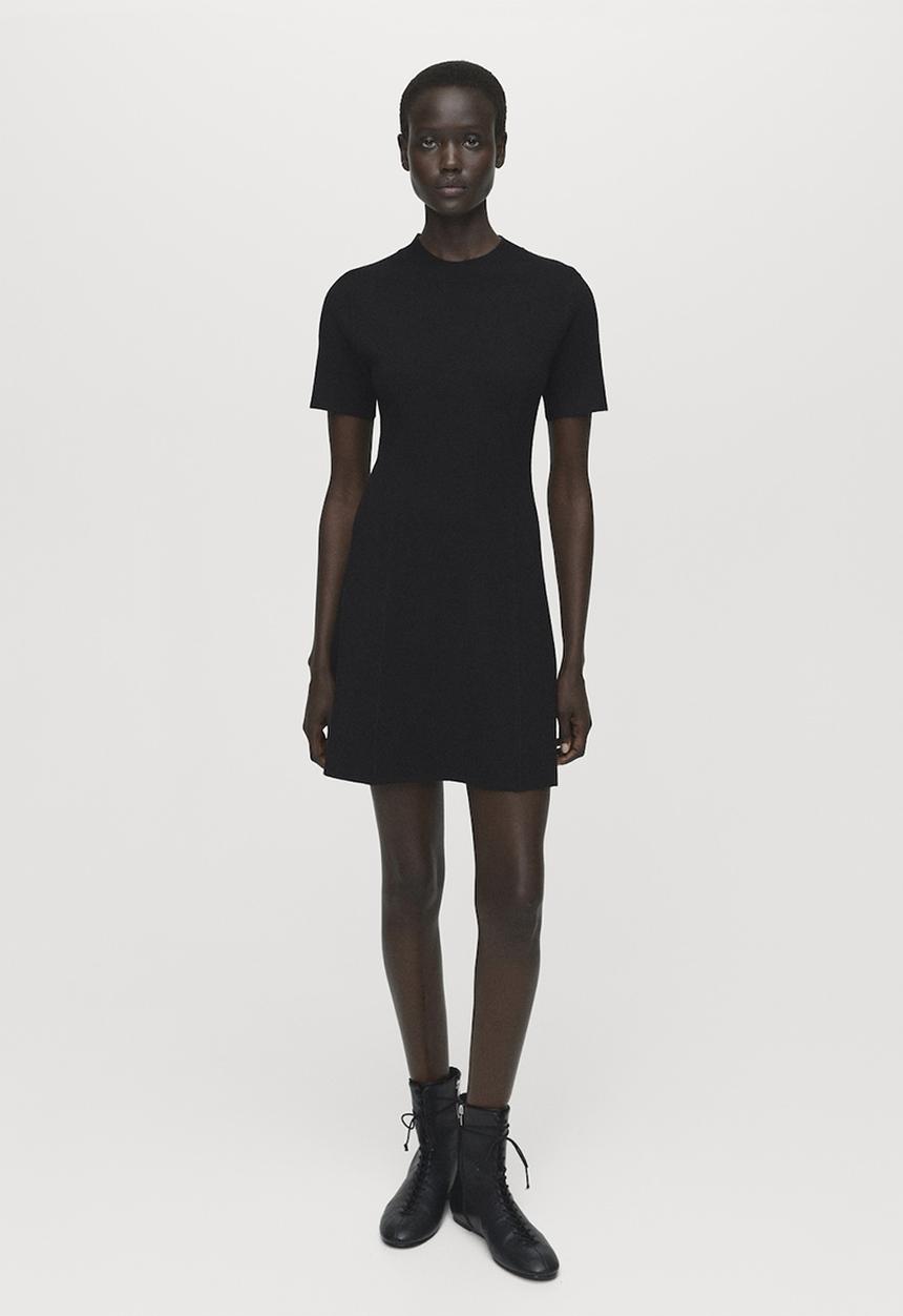MANGO - Vestido domino - black