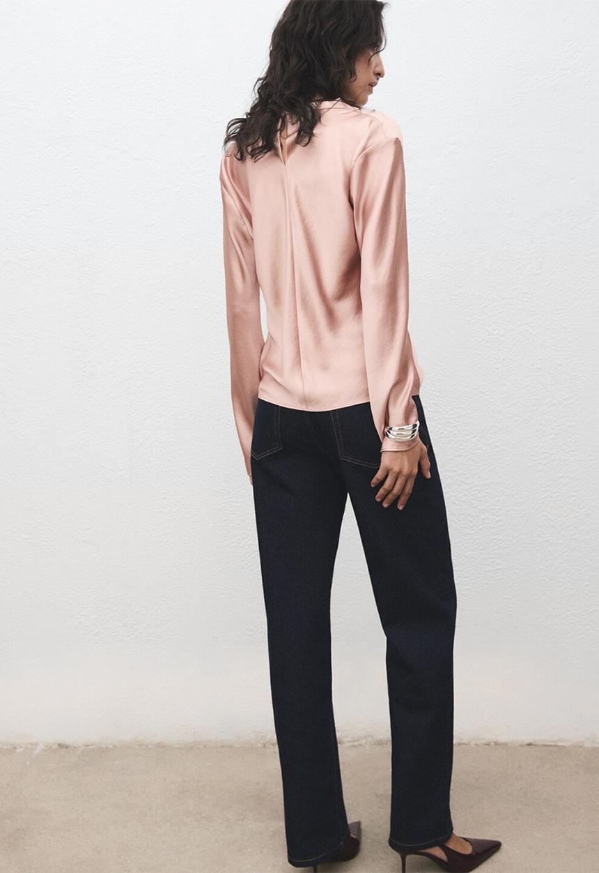 MANGO - Blouse marto - light pastel pink