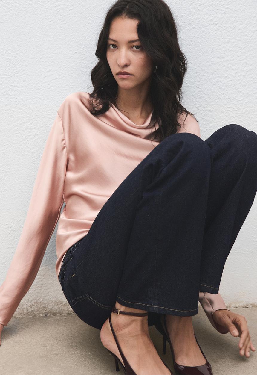 MANGO - Blouse marto - light pastel pink