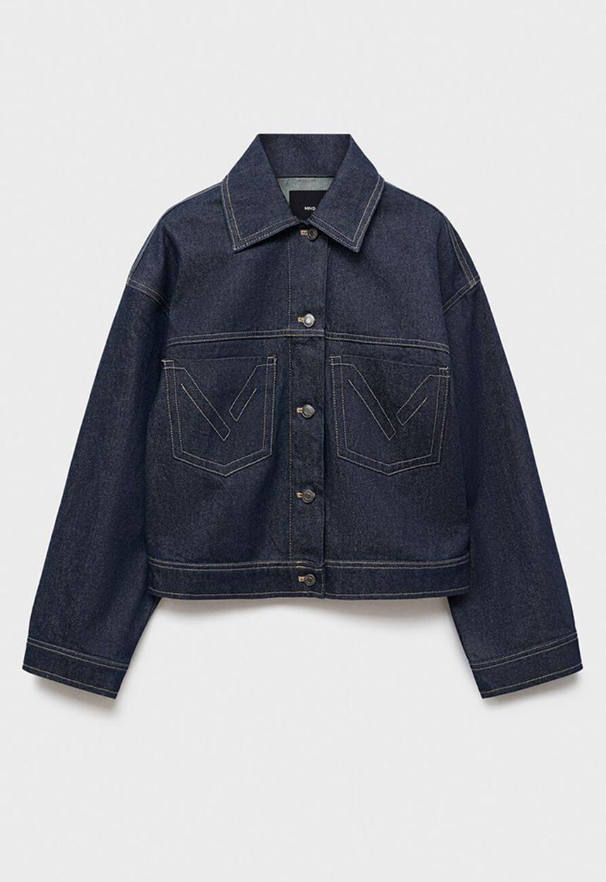 MANGO - Cazadora susan - open blue