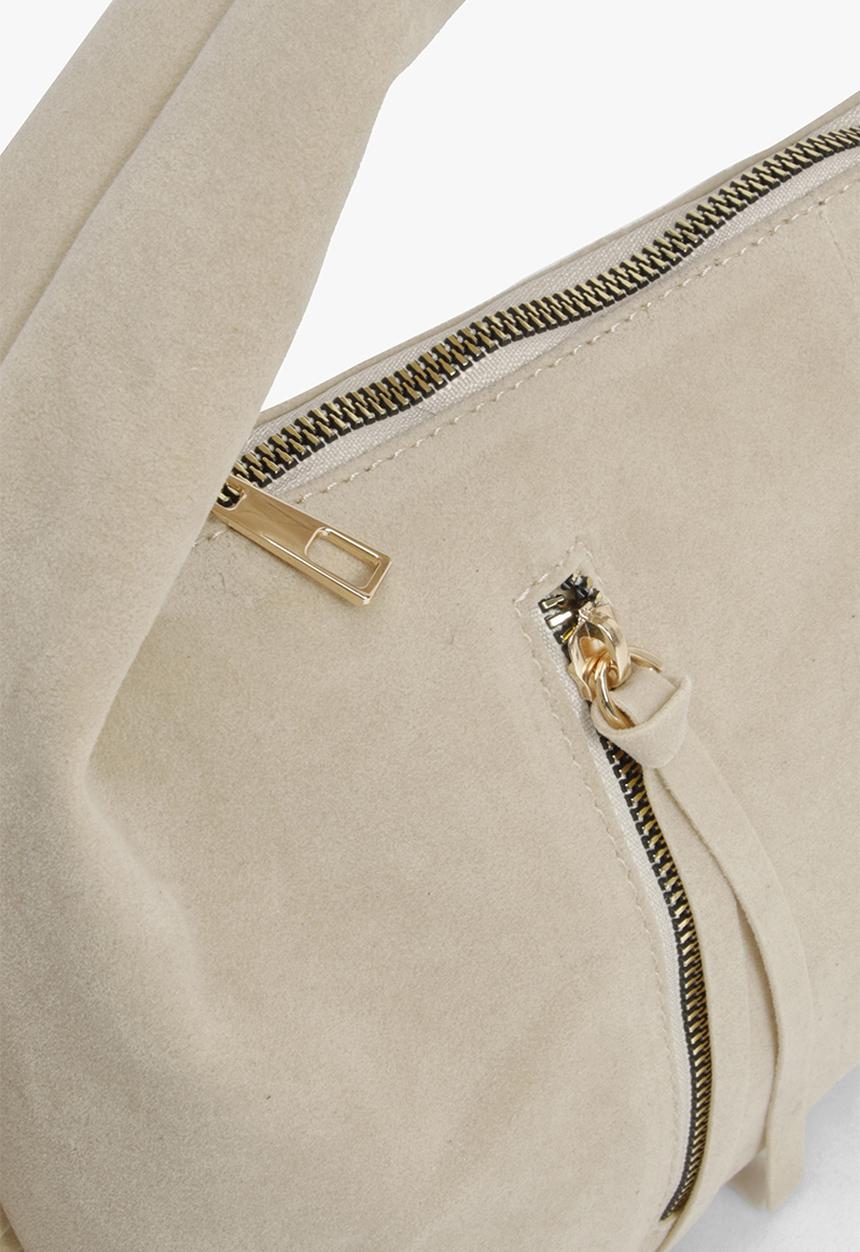 boohoo - Faux suede slouchy grab bag - ecru