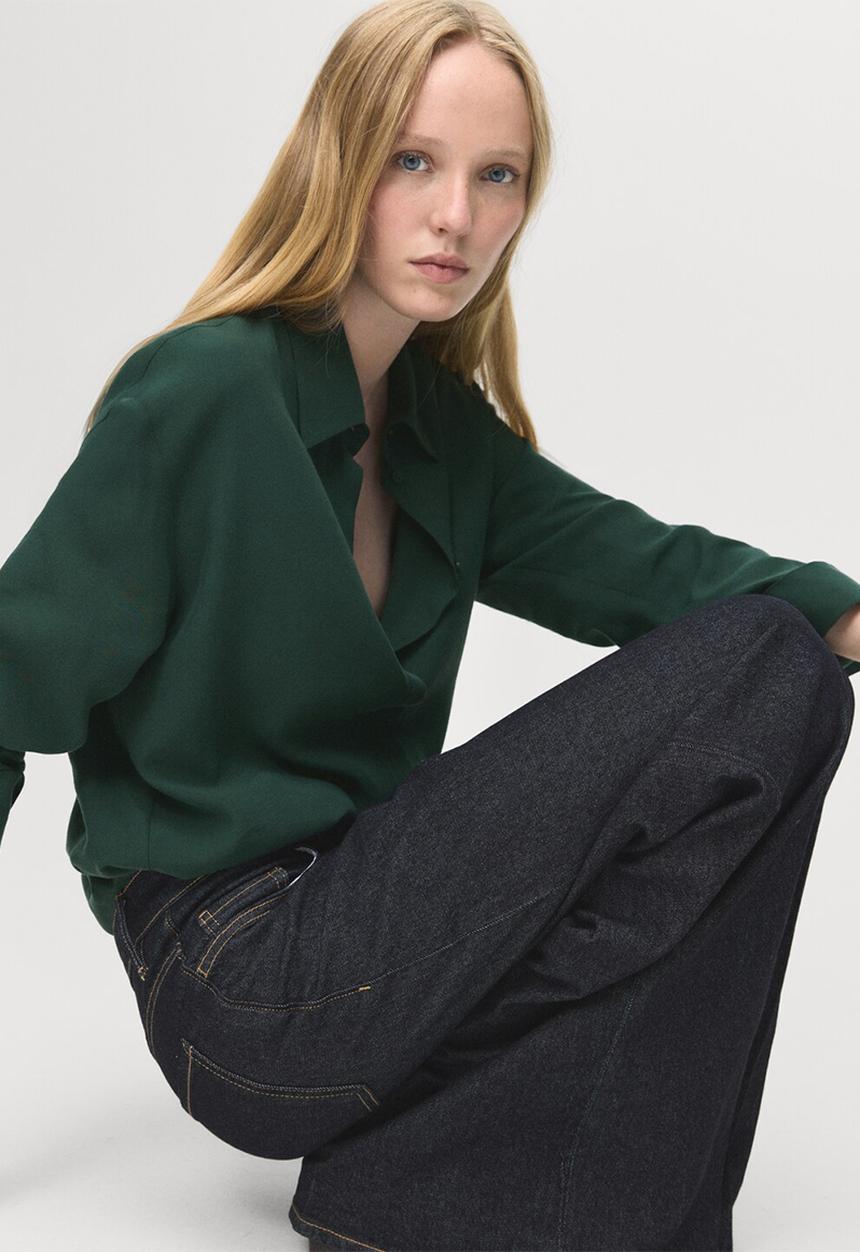 MANGO - Camisa lima - green