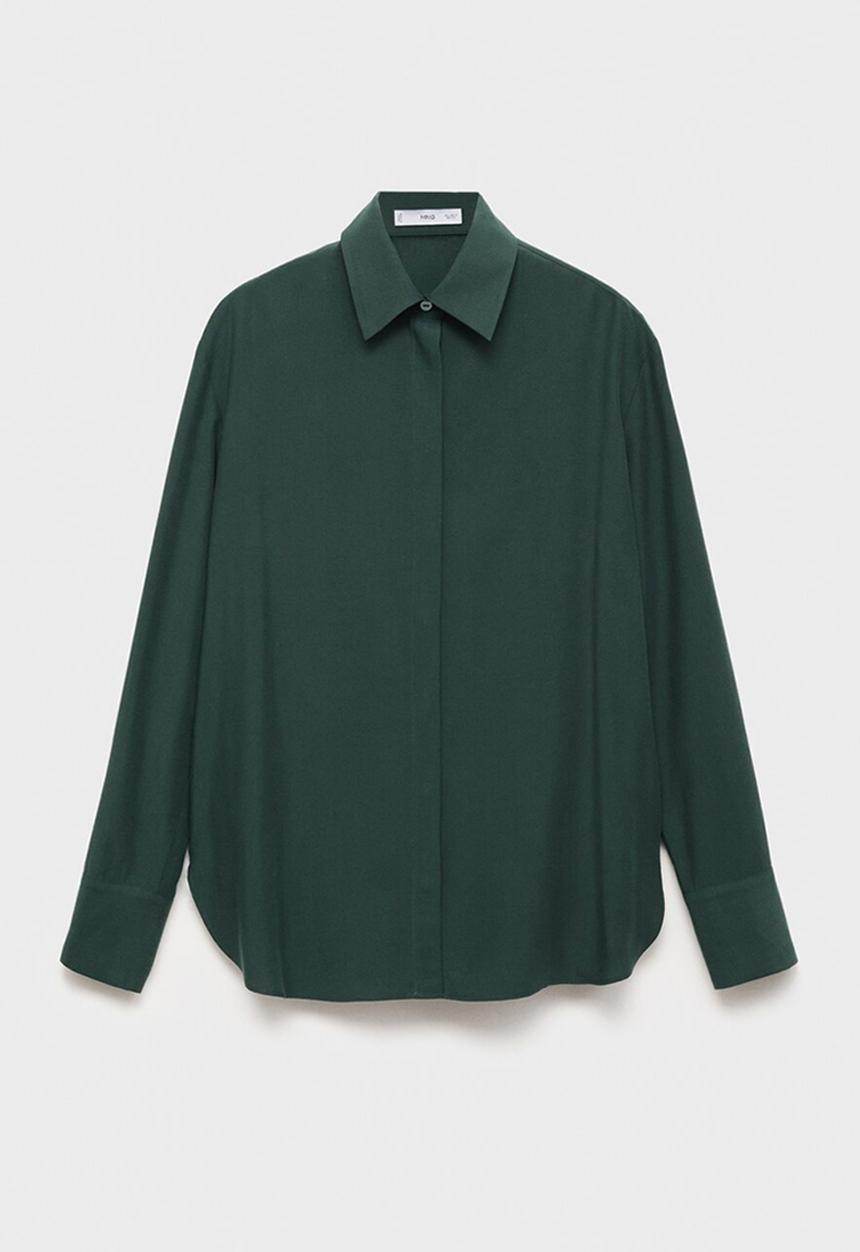 MANGO - Camisa lima - green