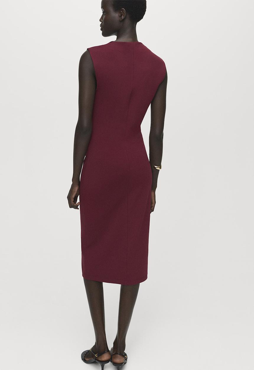 MANGO - Dress belle -  dark red