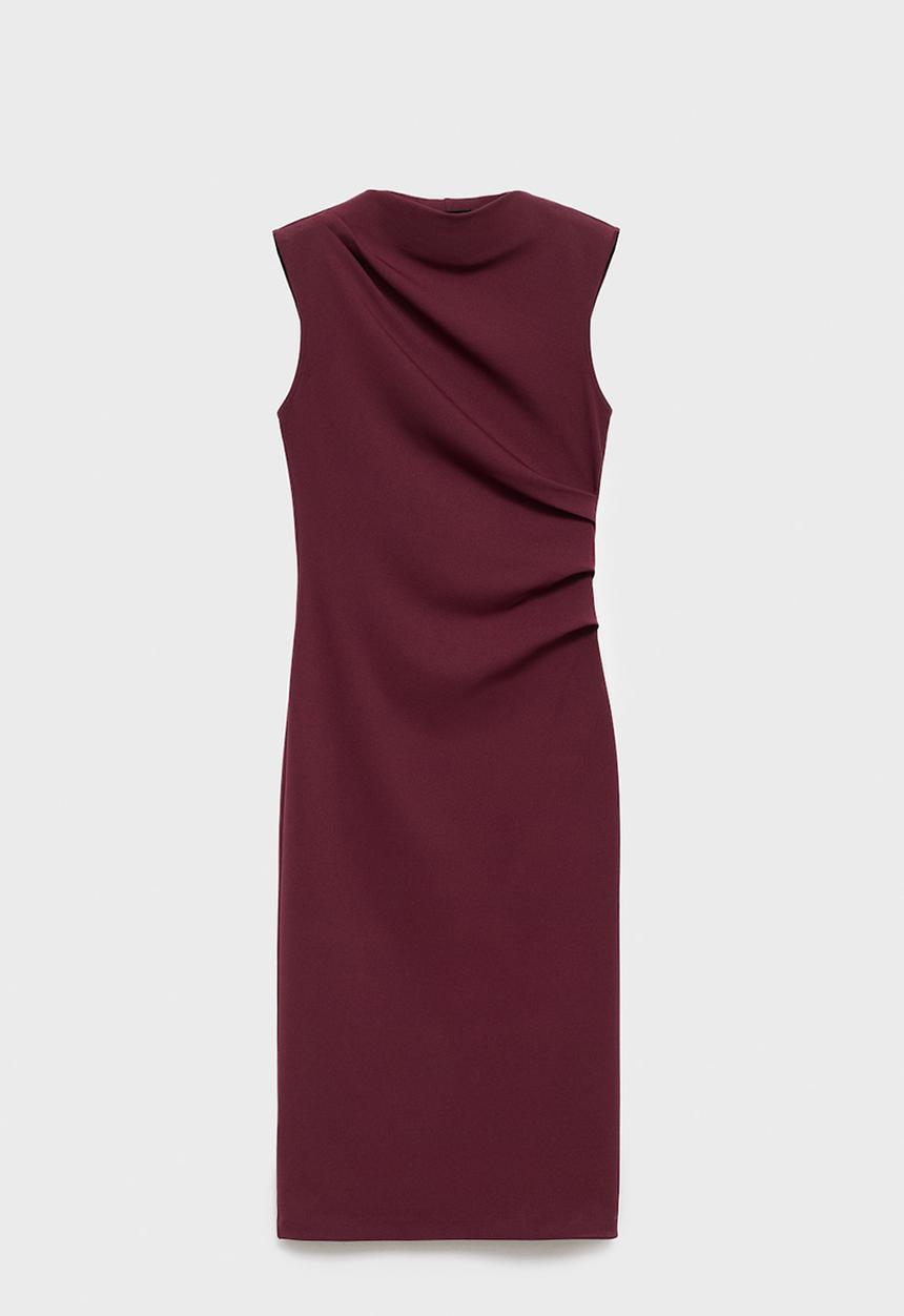 MANGO - Dress belle -  dark red
