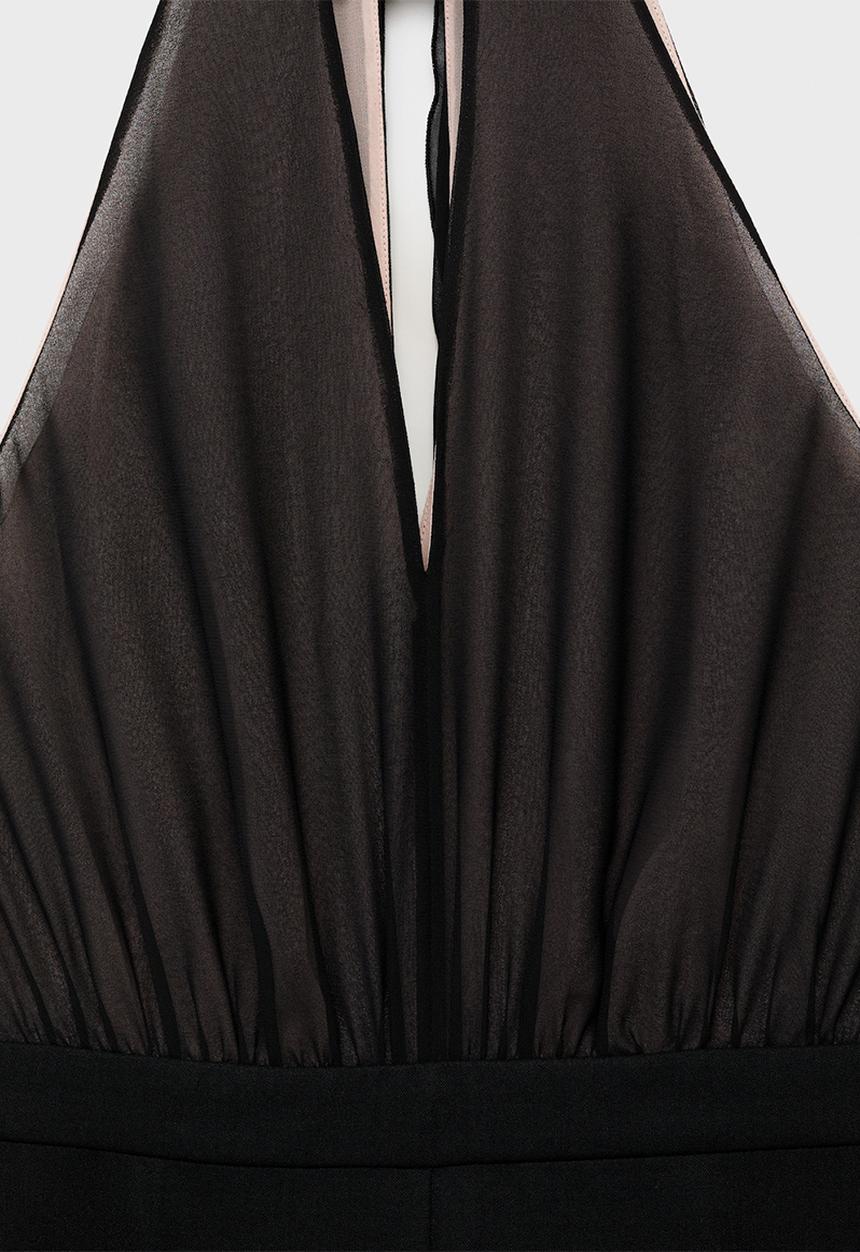 MANGO - Jumpsuit alice -  black