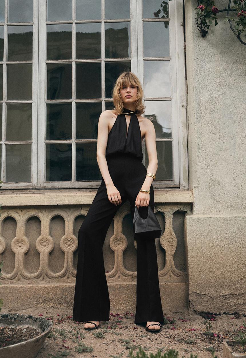 MANGO - Jumpsuit alice -  black