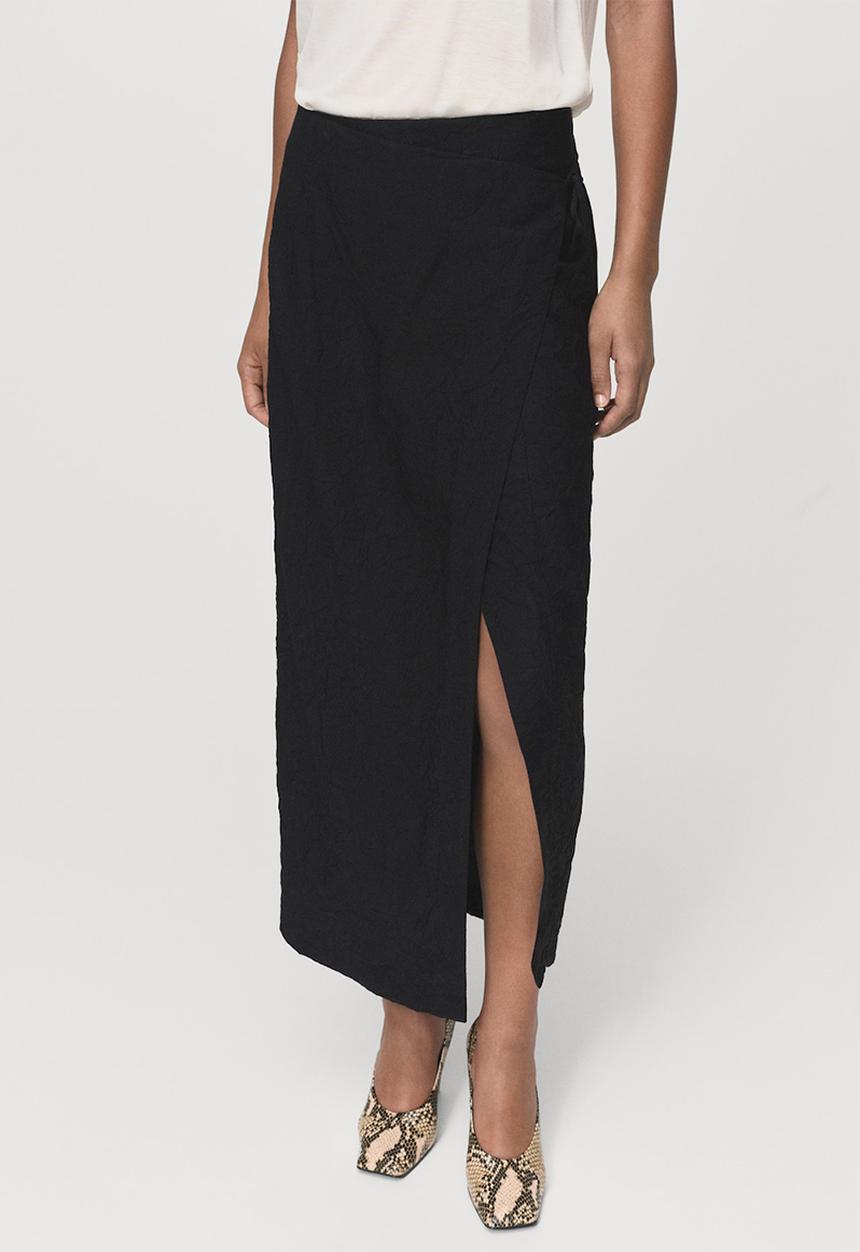 MANGO - Skirt sebas -  black