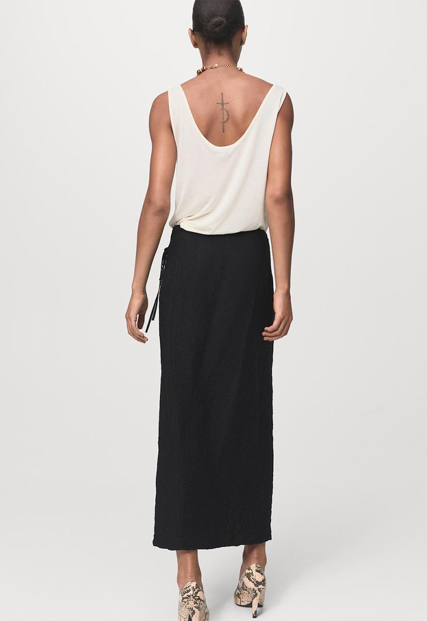 MANGO - Skirt sebas -  black