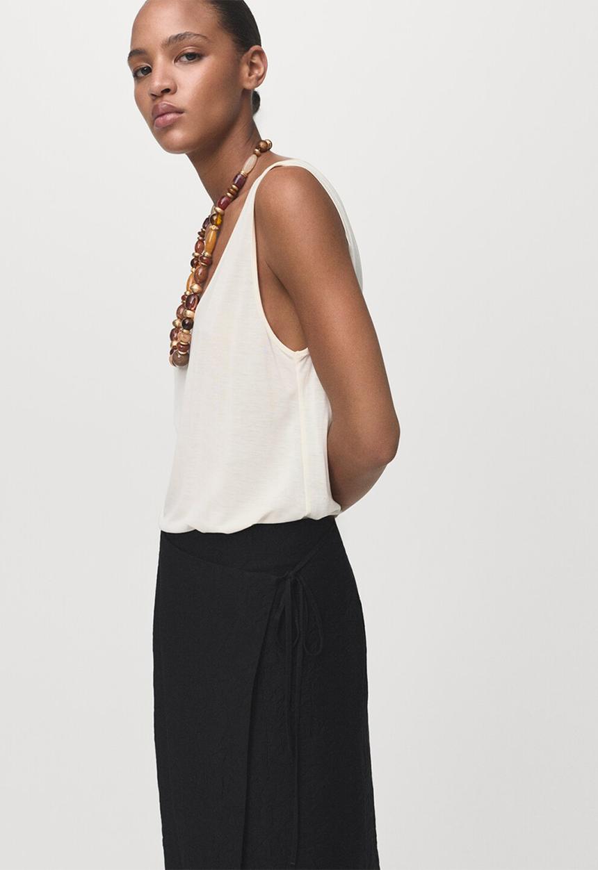 MANGO - Skirt sebas -  black