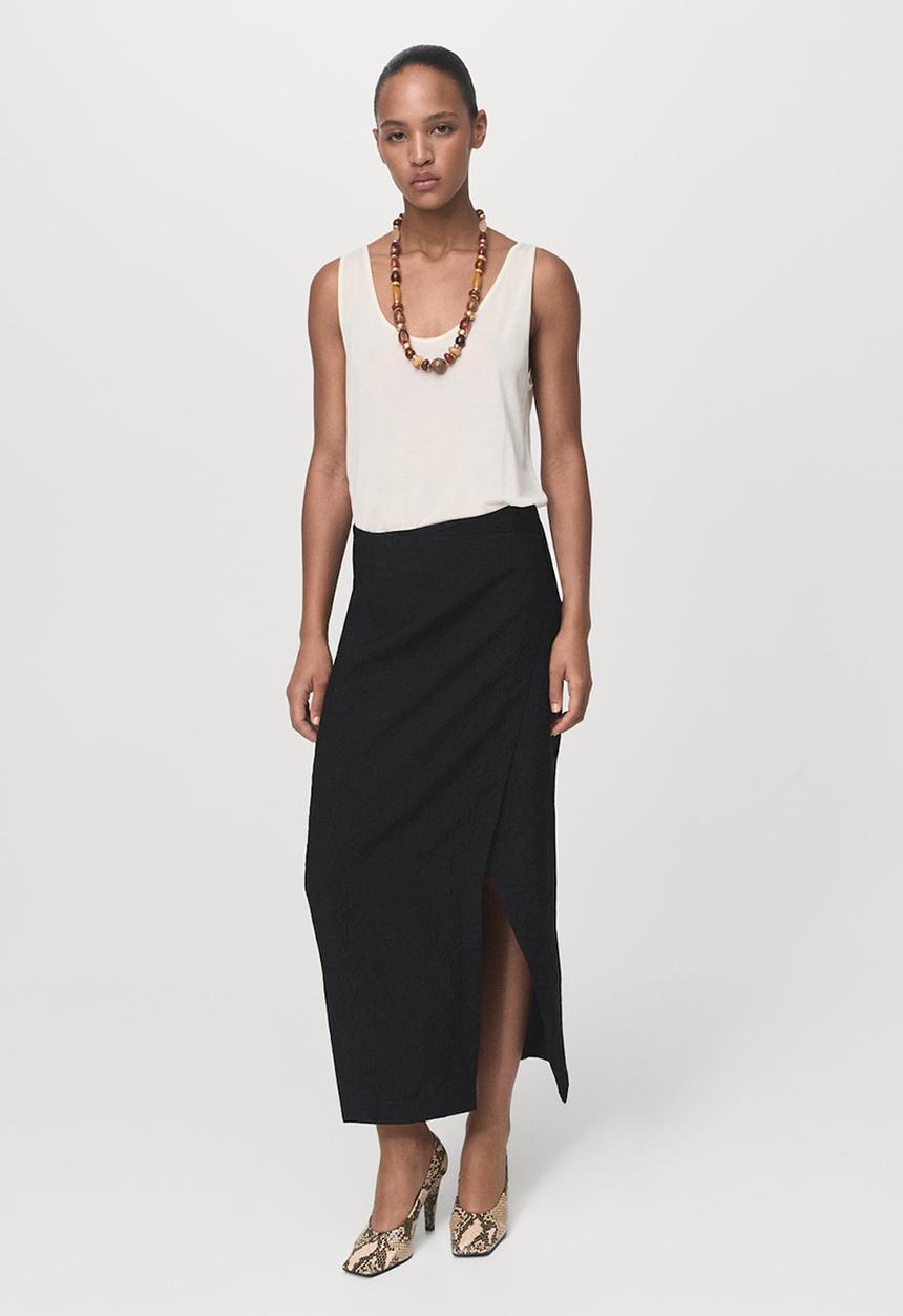 MANGO - Skirt sebas -  black