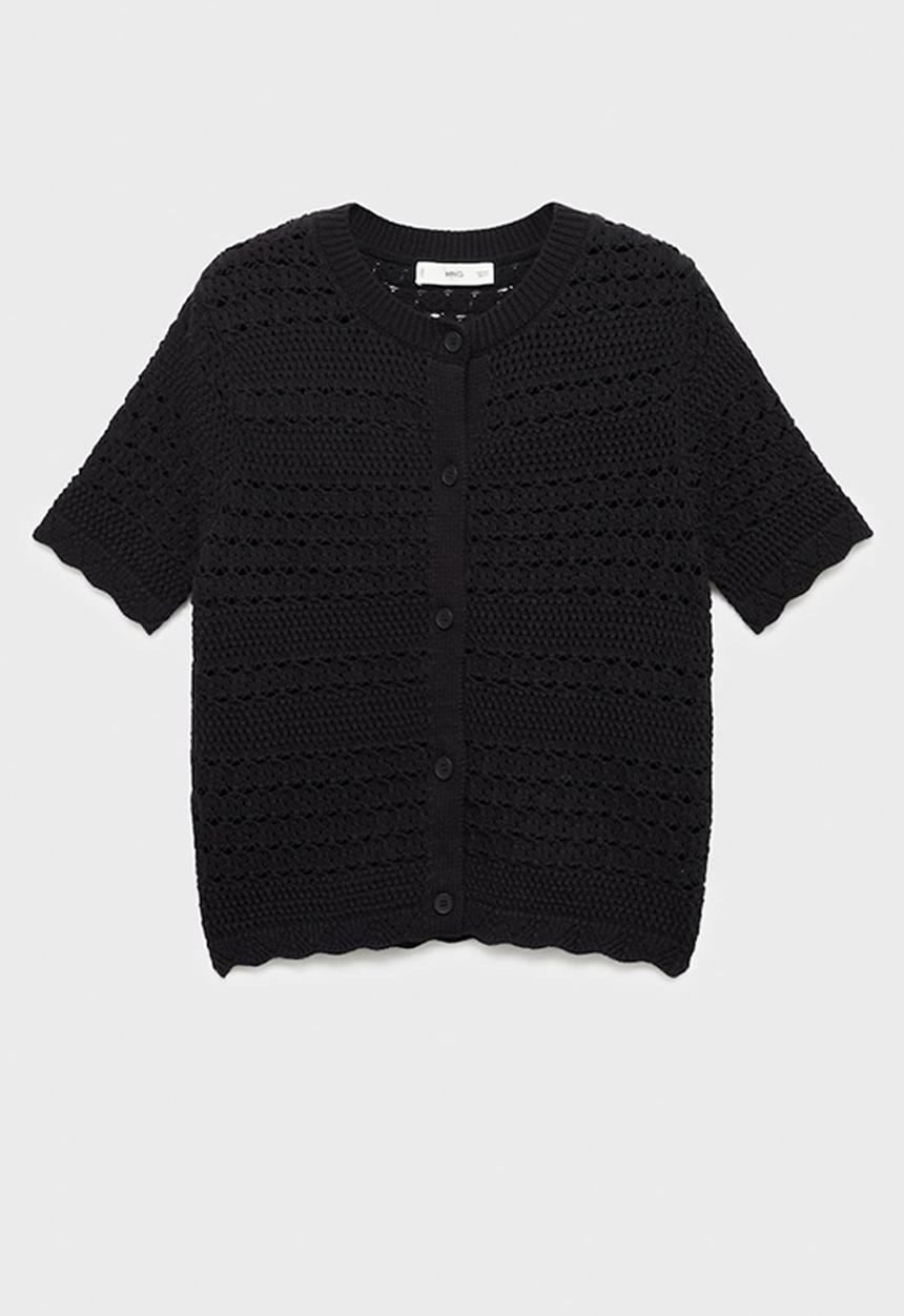 MANGO - Cardigan situ - black