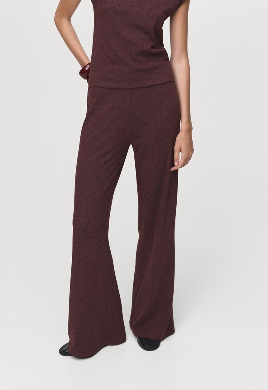 MANGO - Trousers michi -  dark red