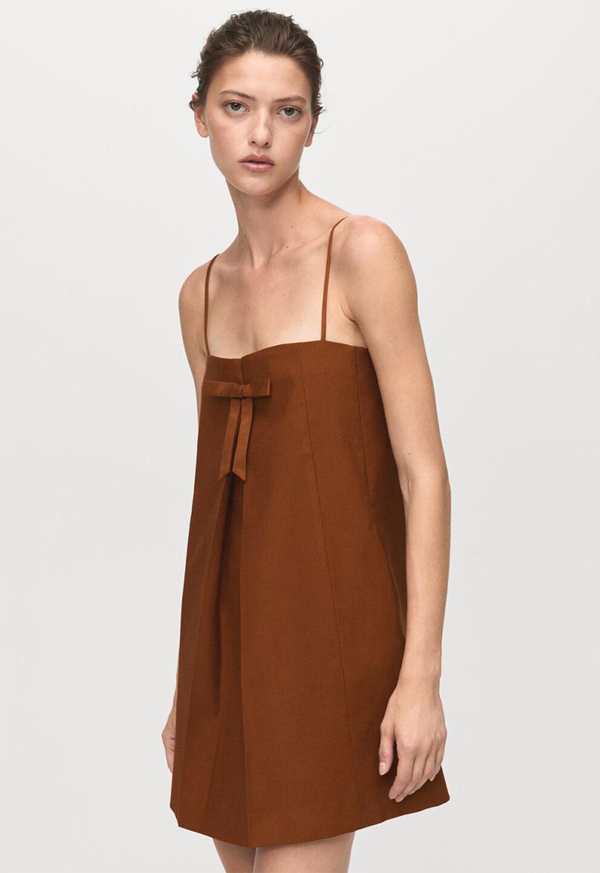 MANGO - Dress lazito -  mid-beige