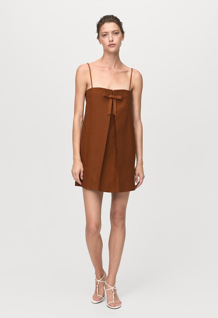 MANGO - Dress lazito -  mid-beige